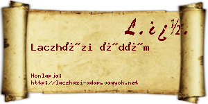 Laczházi Ádám névjegykártya